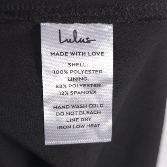 Lulus Blooming Vision Black Floral Maxi Dress Side Slit Size LARGE - Picture 13 of 13